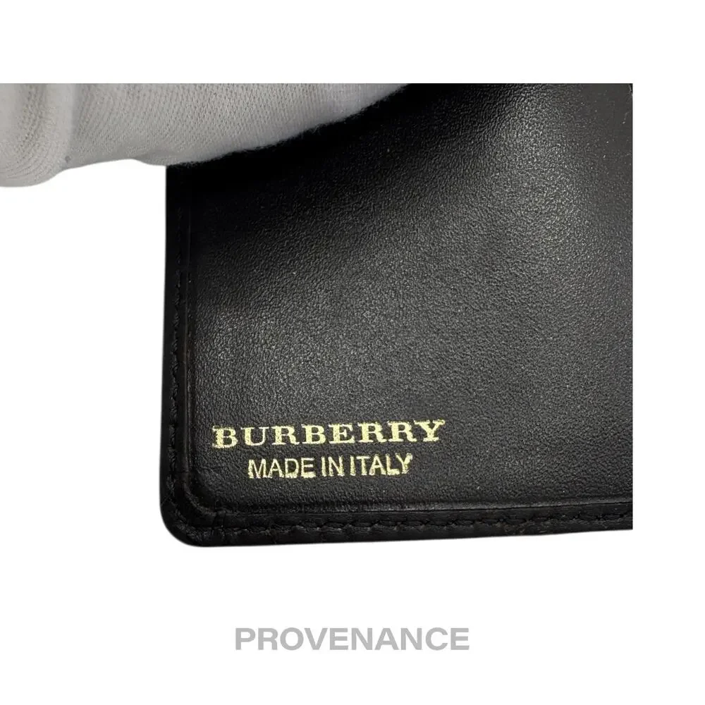 🔴 Burberry Pocket Organizer Wallet - Haymarket Check Black